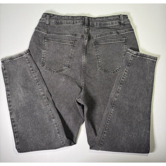 Shein Plus, High Waist Jeans, 5 Pocket Skinny Jeans Womens 0XL Curve‎ Dark Grey - Picture 2 of 14